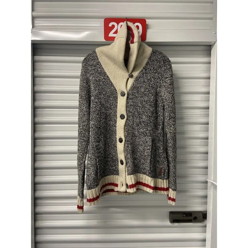 Roots Cabin Womens XL Wool Cardigan Sweater 20.5 X 28 Inches - Picture 1 of 6